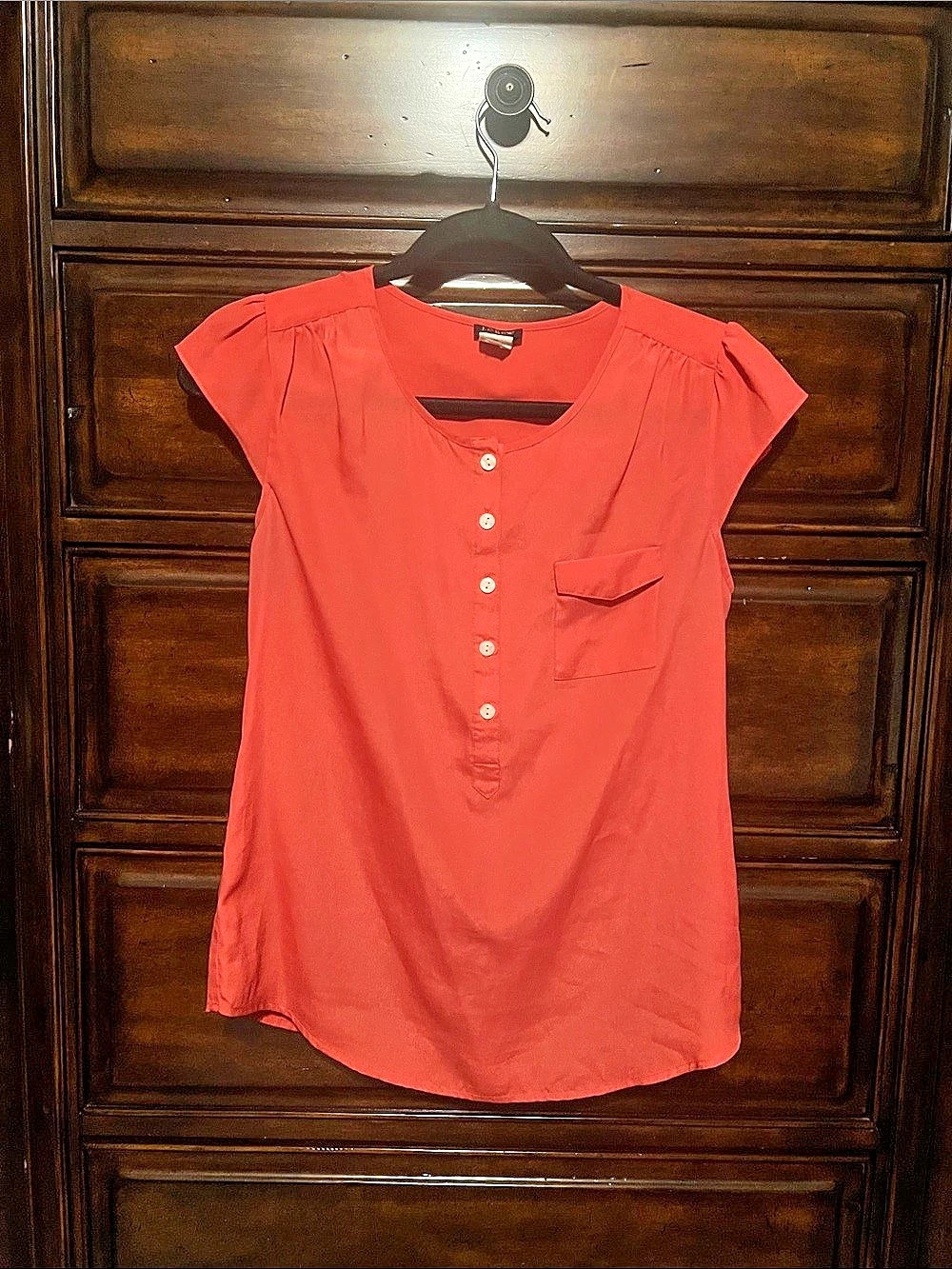 J.Crew Red Blouse Size XS Like New